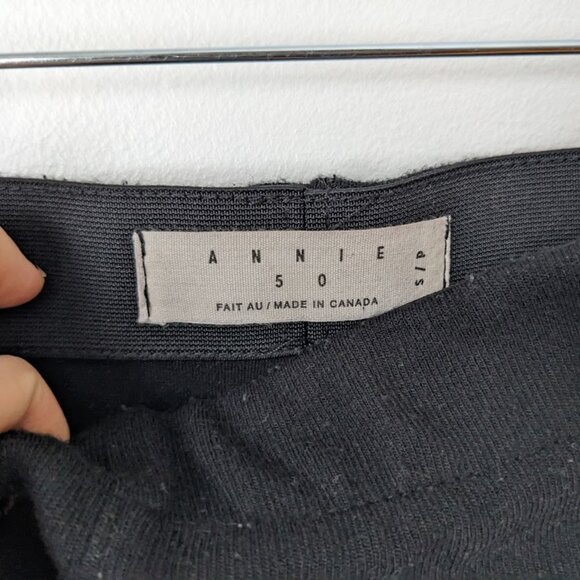 Black Pencil Skirt Canadian Designers Annie 50 S - Picture 3 of 5